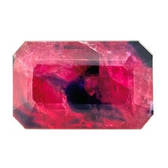 Natürlicher 3,98ct Saphir & Rubin Winza Blau Rot Oktagon Selten Unbehandelt Einzigartiger Edelstein