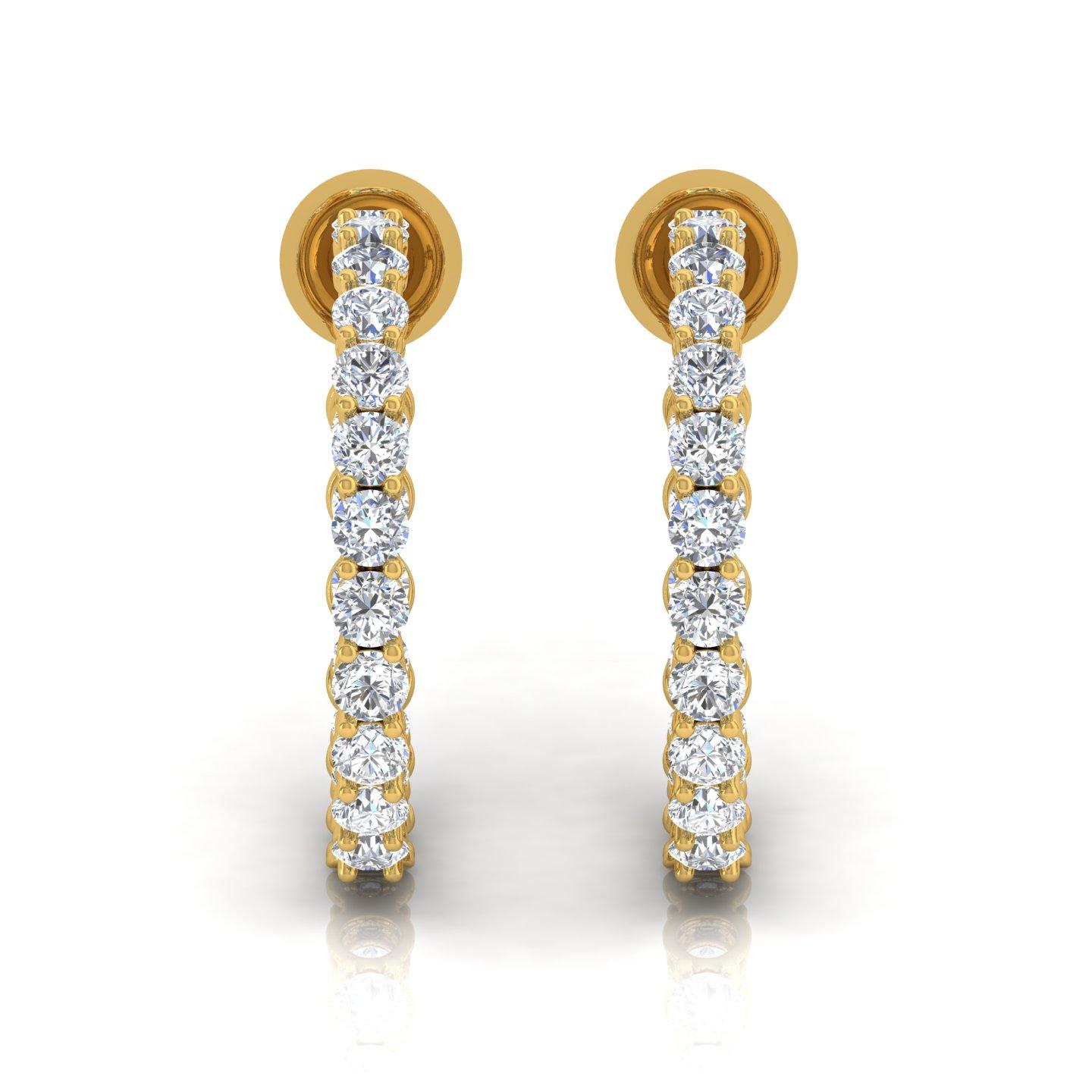 Cast from 18-karat gold, these exquisite earrings are handset with 4.04 carats of sparkling diamonds.

FOLLOW SPECTRUM JEWELS storefront to view the latest collection & exclusive pieces. Spectrum Jewels is proudly rated as a Top Seller on 1stdibs