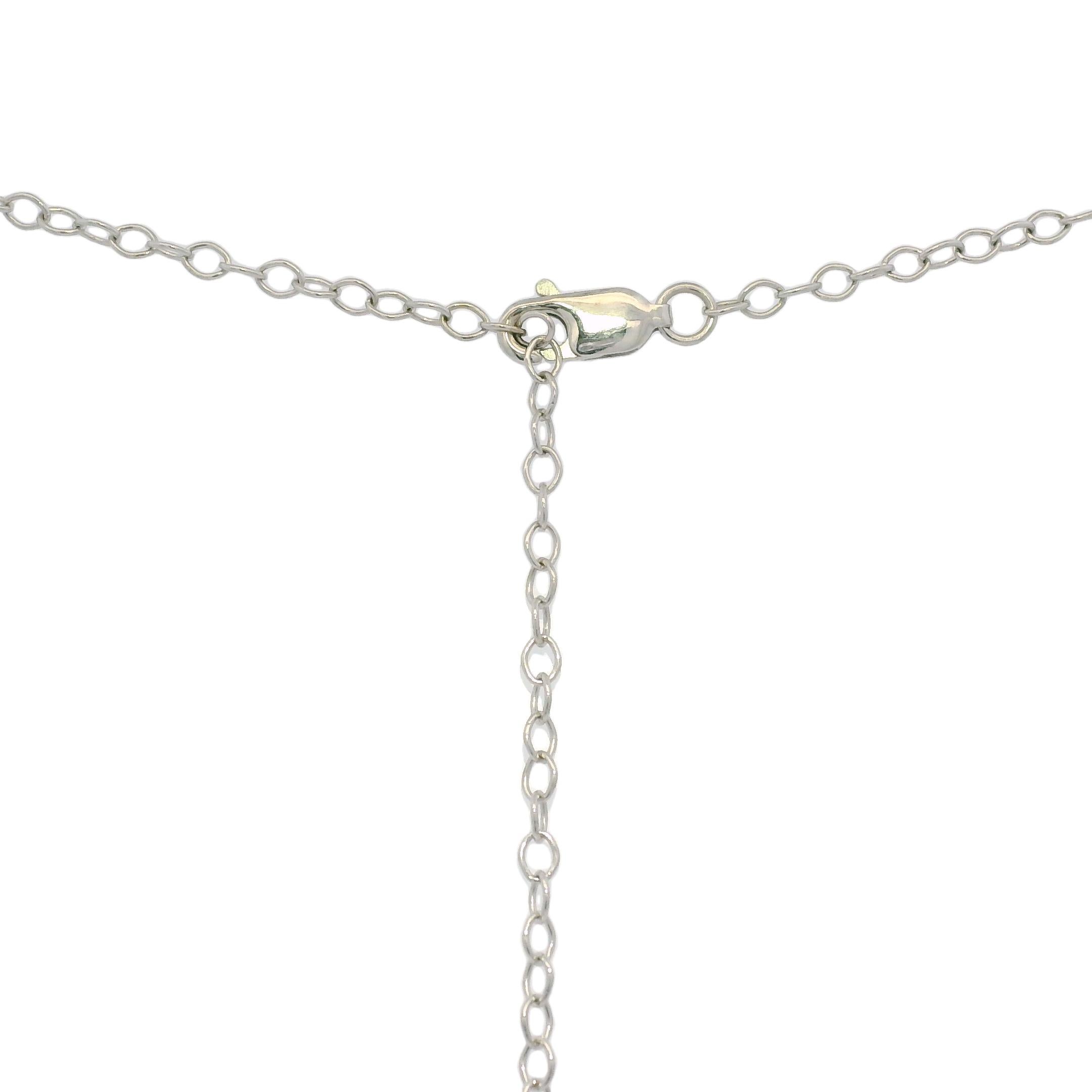 Women's Natural 4.0 Carat Diamond Adjustable 14-Karat Tennis Necklace In Stock For Sale