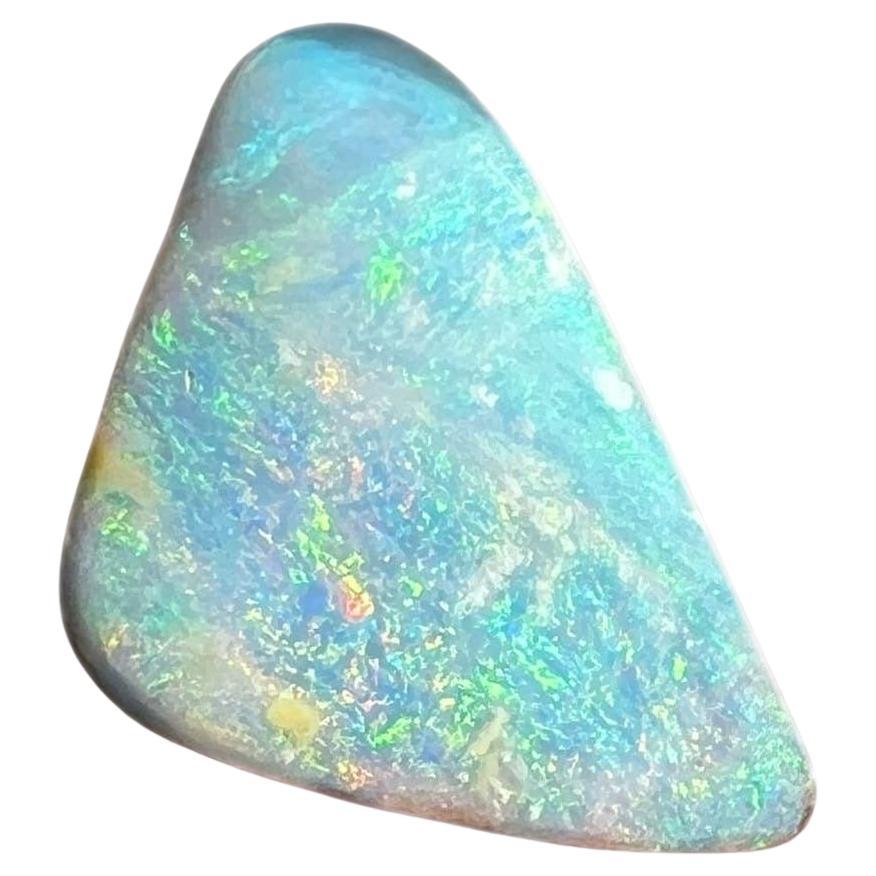 Natural 4.15 Ct Australian pastel boulder opal mined by Sue Cooper For Sale
