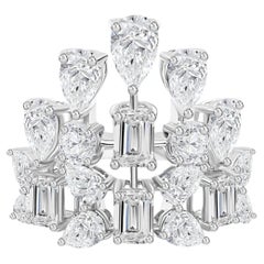 Anello con diamante naturale da 4,28 carati, purezza SI e colore HI, in oro bianco 18 carati