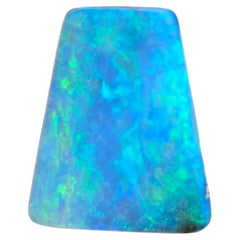Natürlicher australischer, 4,37 Karat schwerer, ozeanfarbener Boulder-Opal, abgebaut von Sue Cooper
