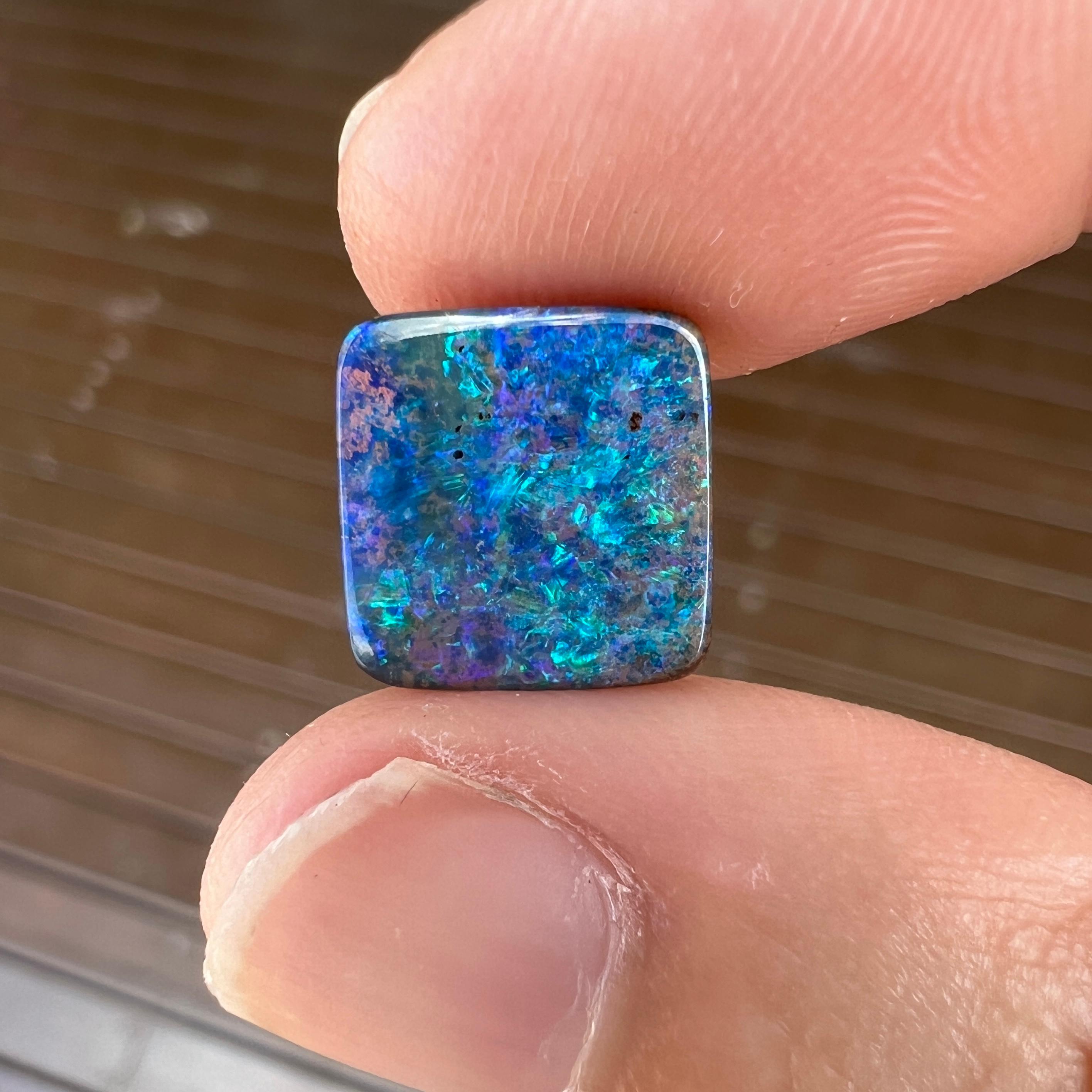Women's Natural 4.38 Ct Australian boulder opal mined by Sue Cooper For Sale