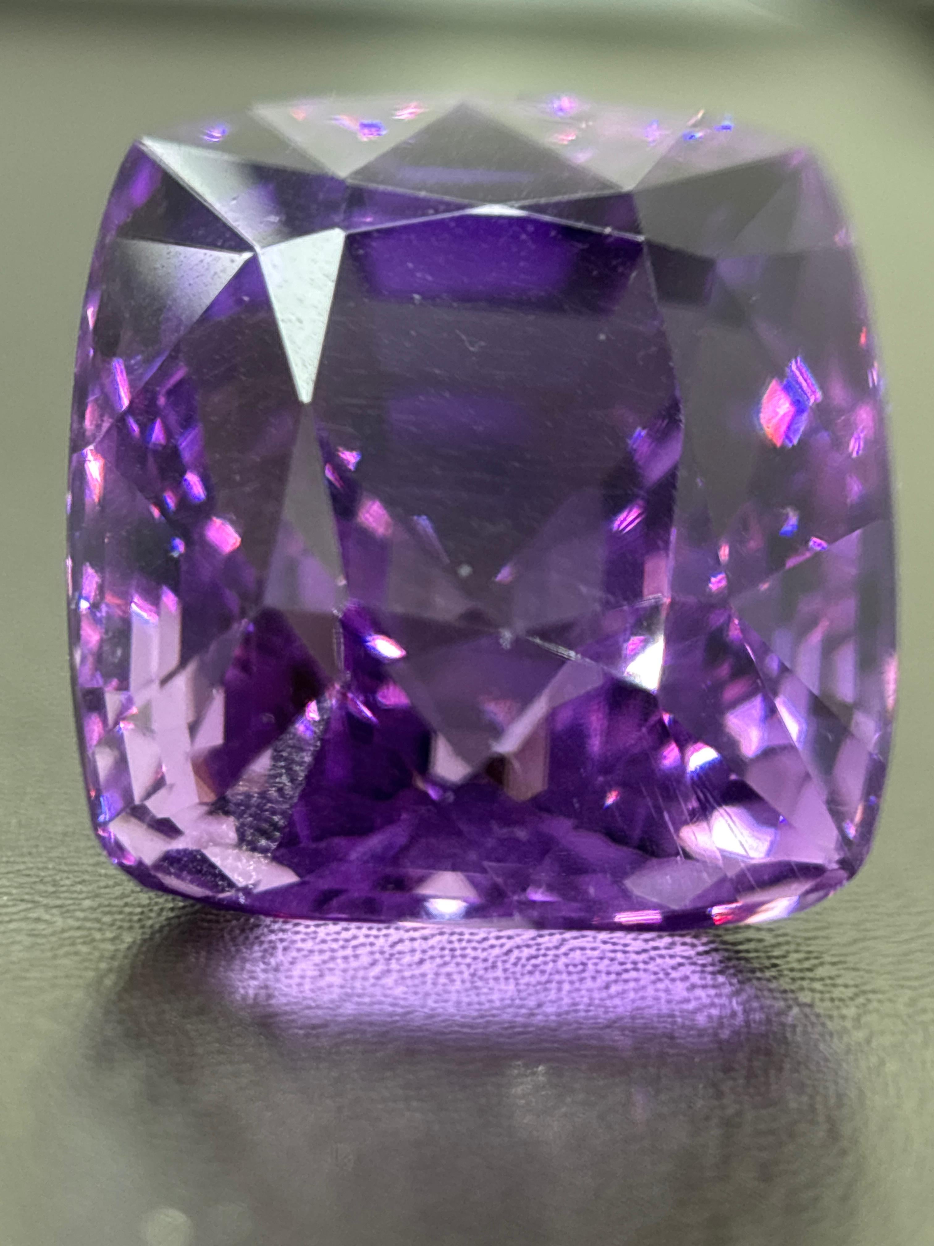 Natürlicher 45,65 Karat Burma- Amethyst ohne Hitze, natürlich im Angebot 5