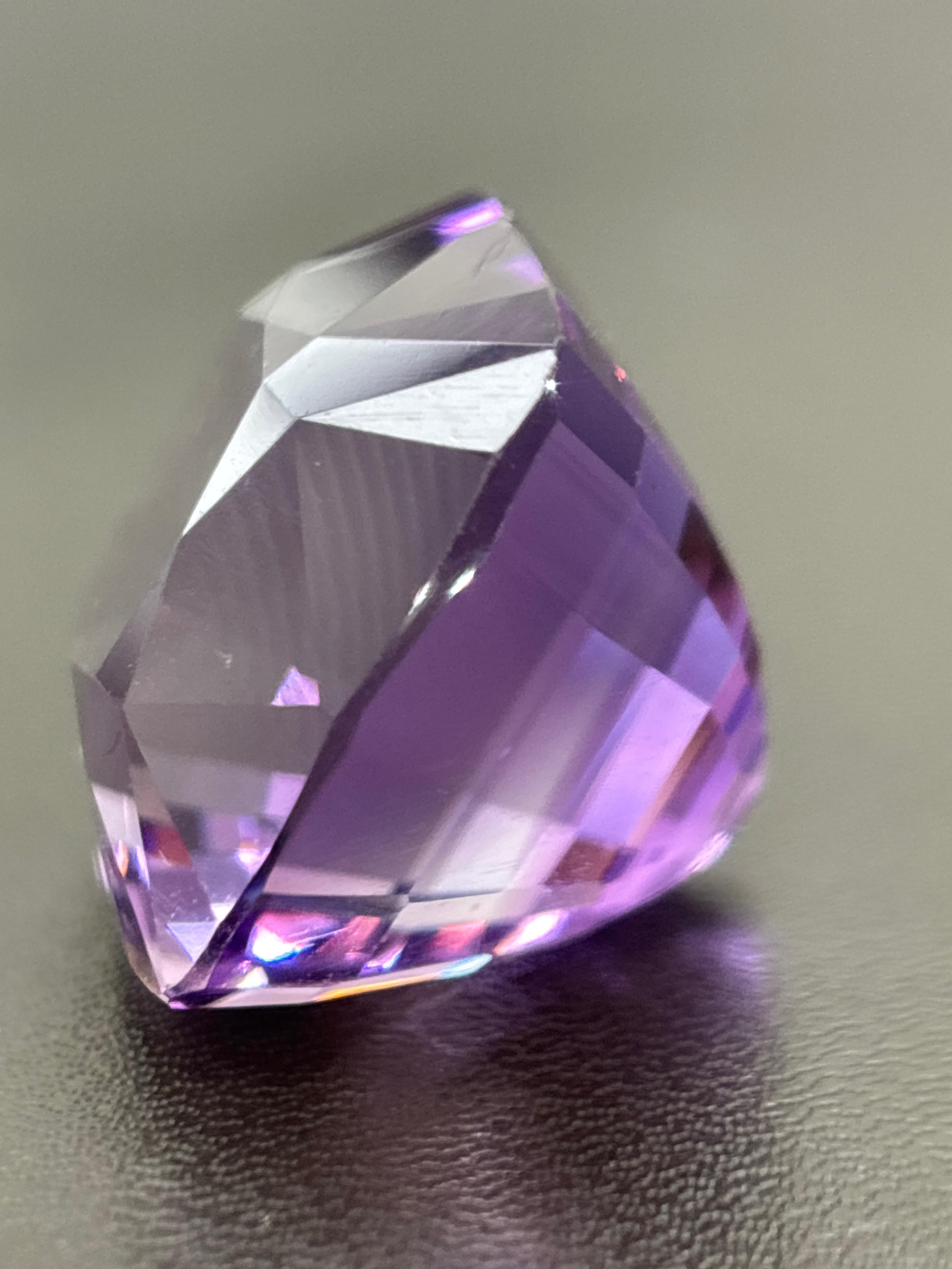 Natürlicher 45,65 Karat Burma- Amethyst ohne Hitze, natürlich im Angebot 4