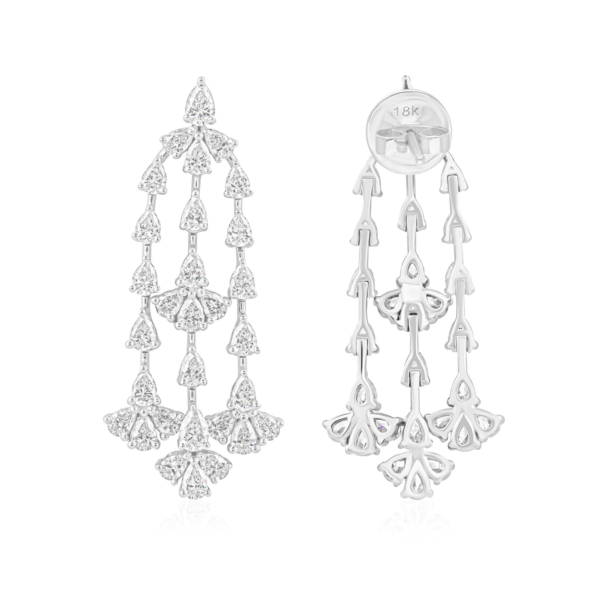 Cast from 18-karat gold, these exquisite earrings are handset with 4.65 carats of sparkling diamonds.

FOLLOW SPECTRUM JEWELS storefront to view the latest collection & exclusive pieces. Spectrum Jewels is proudly rated as a Top Seller on 1stdibs