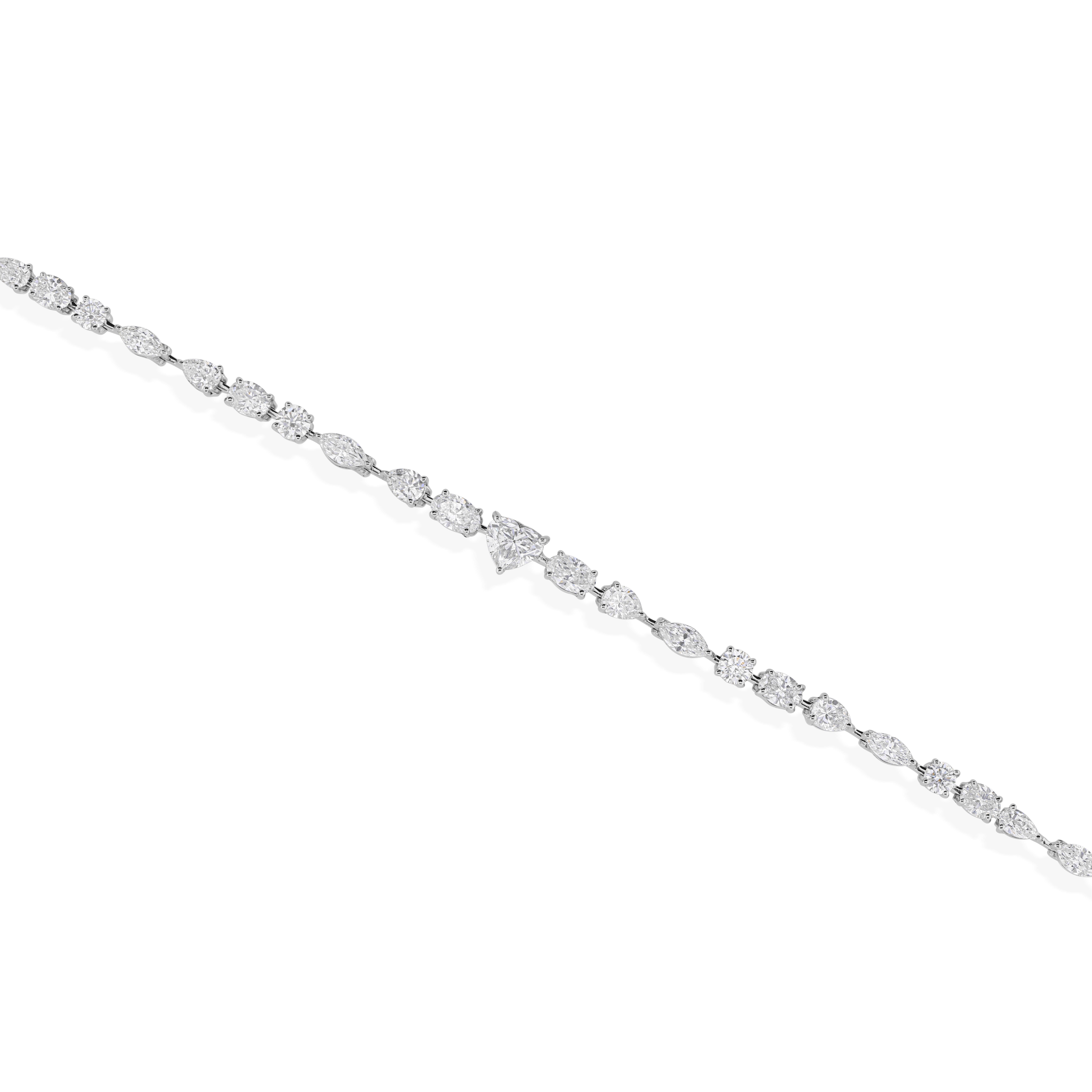 Women's Natural 4.80 Carat SI/H Multi Shape Diamond Earrings 18 Karat White Gold Jewelry For Sale