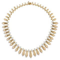 Collana di diamanti naturali da 4,99 carati SI Clarity HI Color Oro giallo 18 carati