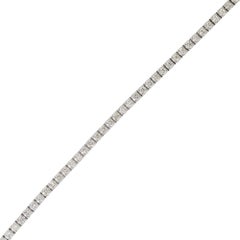 Natural 5 Carat Round Brilliant Cut Diamond 14-Karat Tennis Bracelet In Stock