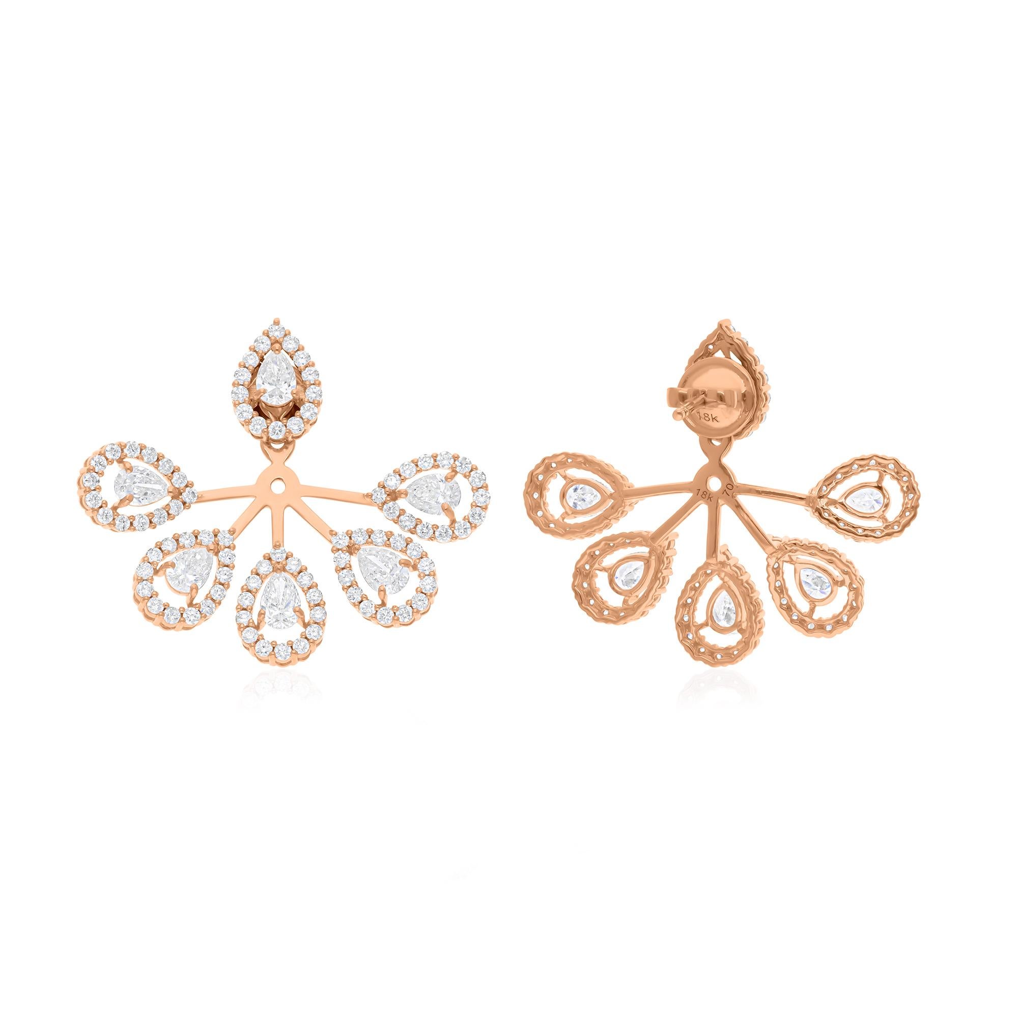 Diese exquisiten Ohrringe sind aus 14-karätigem Gold gegossen und mit 5,10 Karat funkelnden Diamanten besetzt.

FOLLOW SPECTRUM JEWELS Storefront, um die neueste Collection'S und exklusive Stücke zu sehen. Spectrum Jewels ist stolz darauf, ein Top