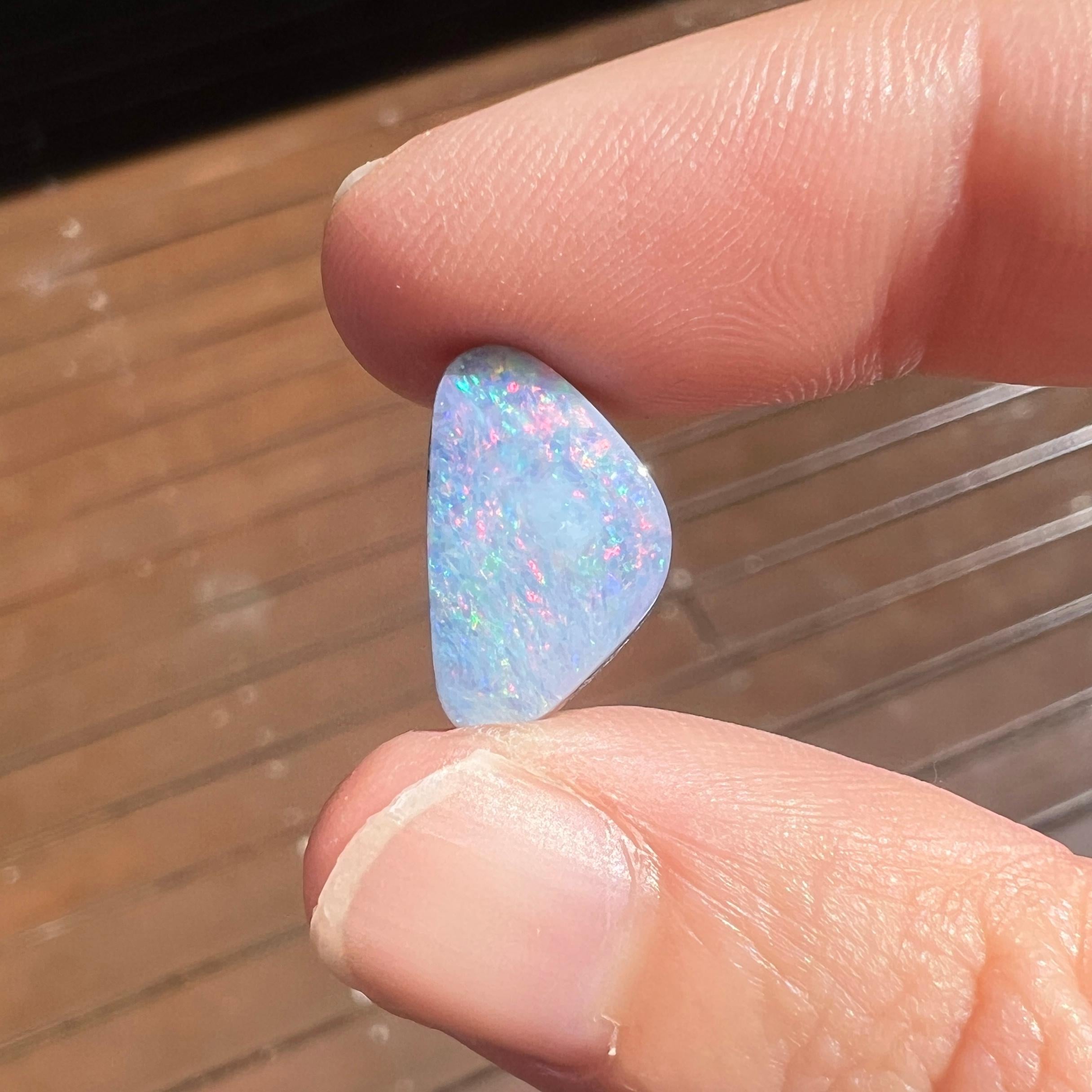Natural 5.24 Ct Australian pink boulder opal mined by Sue Cooper In New Condition For Sale In BELCONNEN, ACT