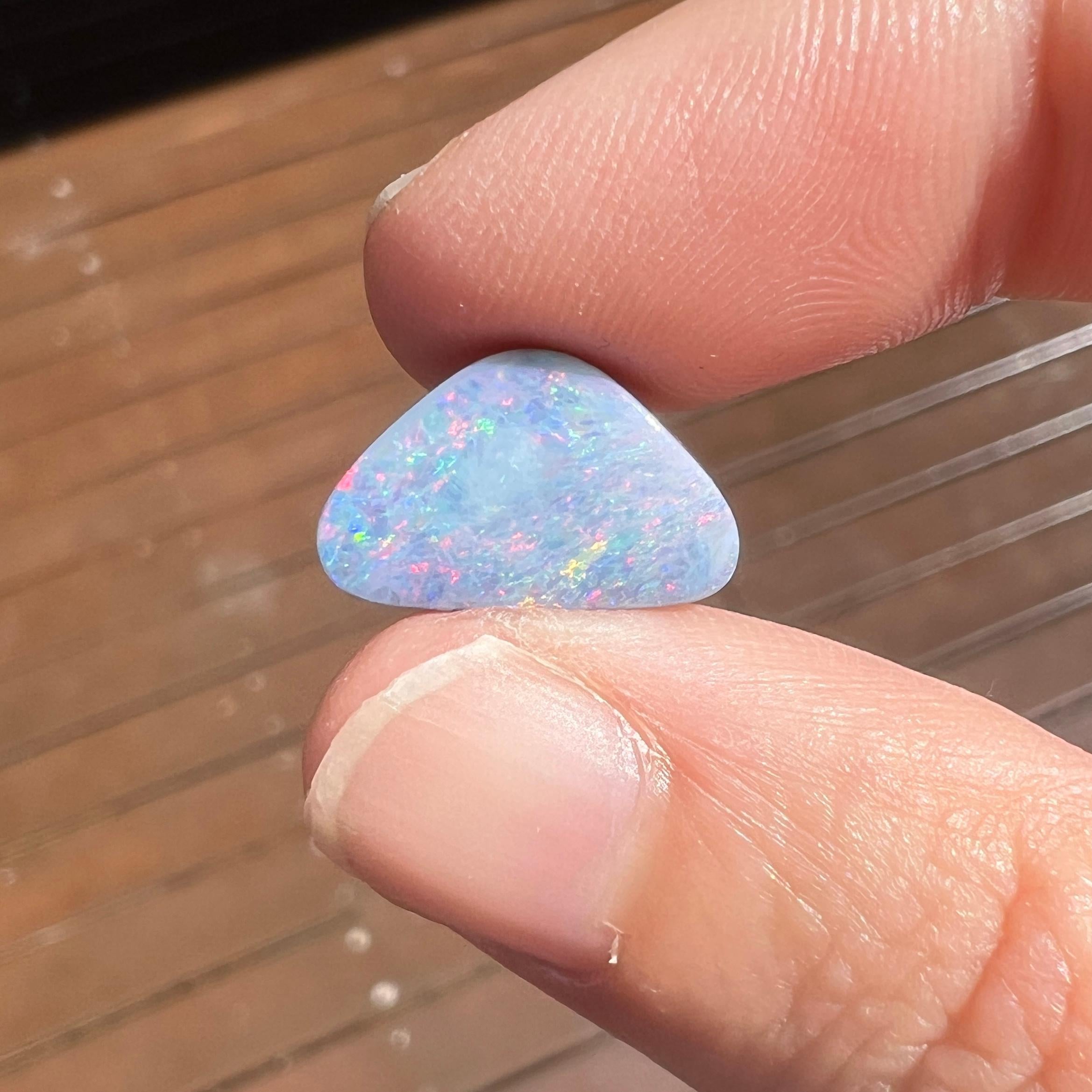 Women's Natural 5.24 Ct Australian pink boulder opal mined by Sue Cooper For Sale