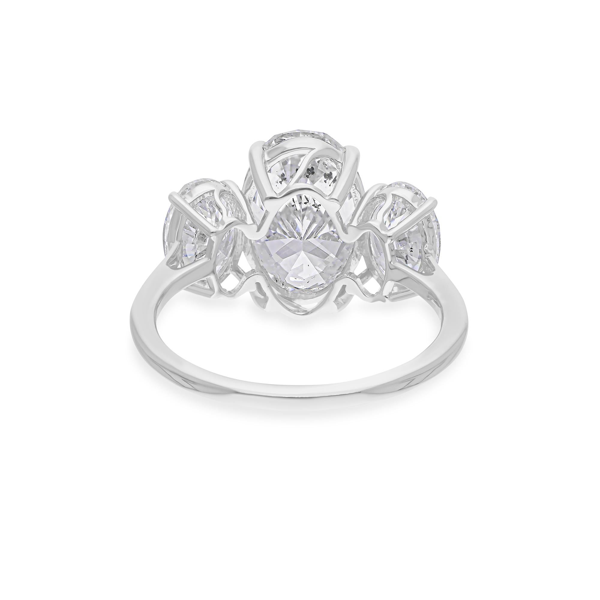 Cast from 18-karat gold, these exquisite ring is handset with 5.33 carats of sparkling diamonds.

FOLLOW SPECTRUM JEWELS storefront to view the latest collection & exclusive pieces. Spectrum Jewels is proudly rated as a Top Seller on 1stdibs with 5