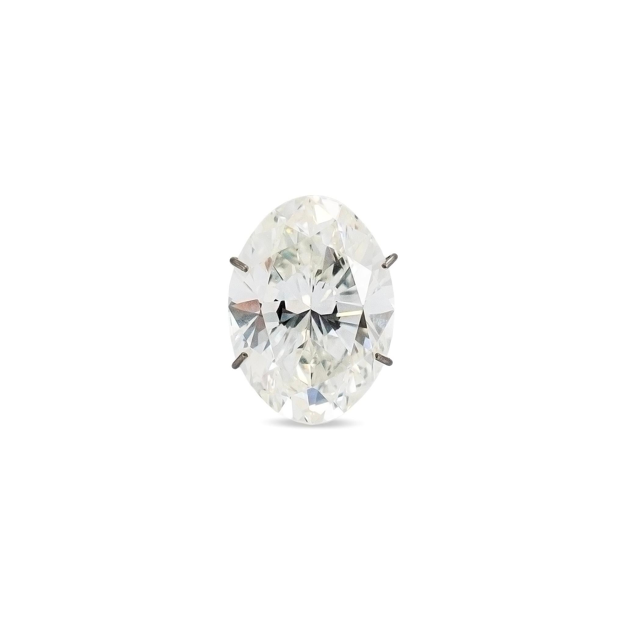 Natürlicher 5,36ct GIA I SI2 Oval Brillantschliff Lose Diamant (Ovalschliff) im Angebot