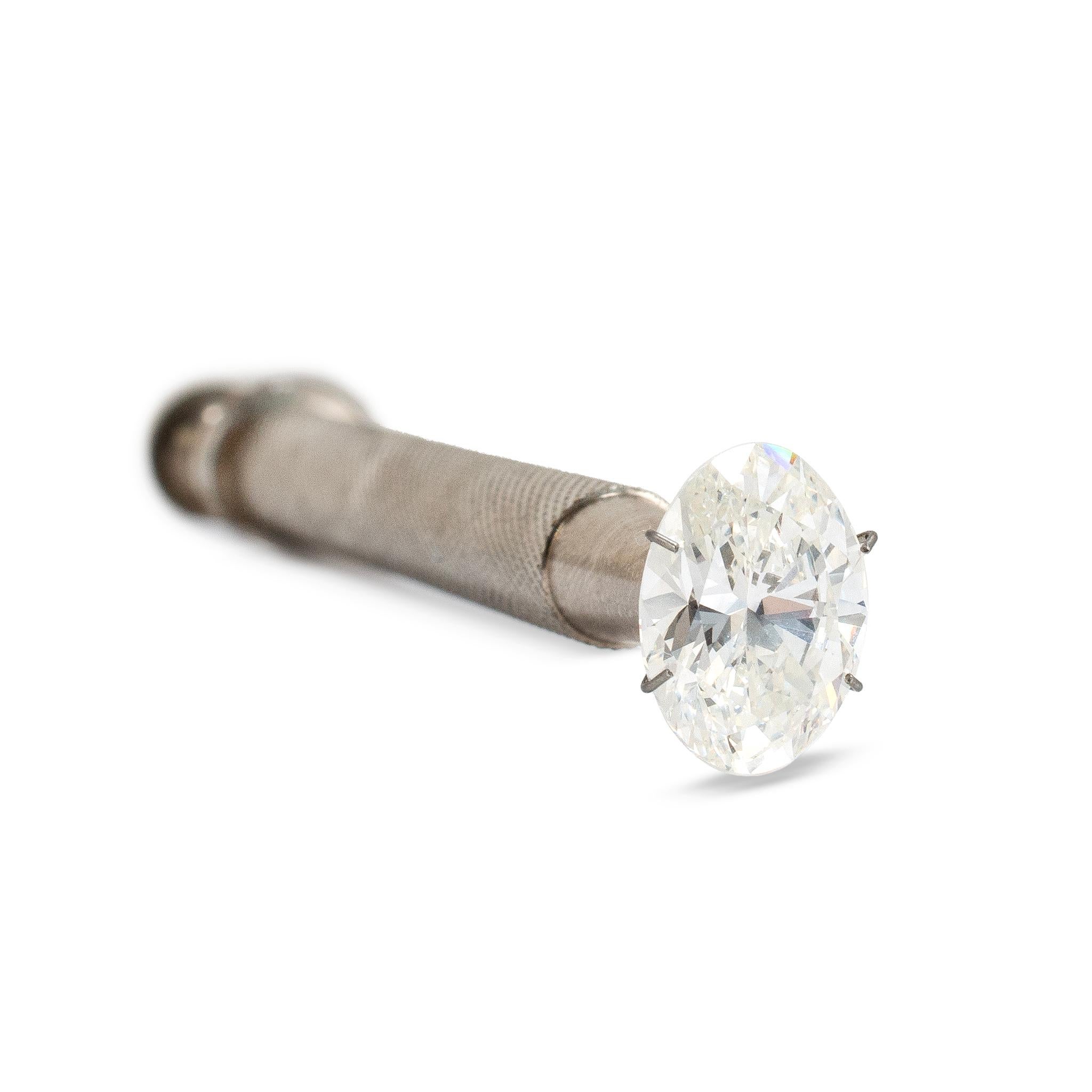 Natürlicher 5,36ct GIA I SI2 Oval Brillantschliff Lose Diamant im Zustand „Hervorragend“ im Angebot in Houston, TX