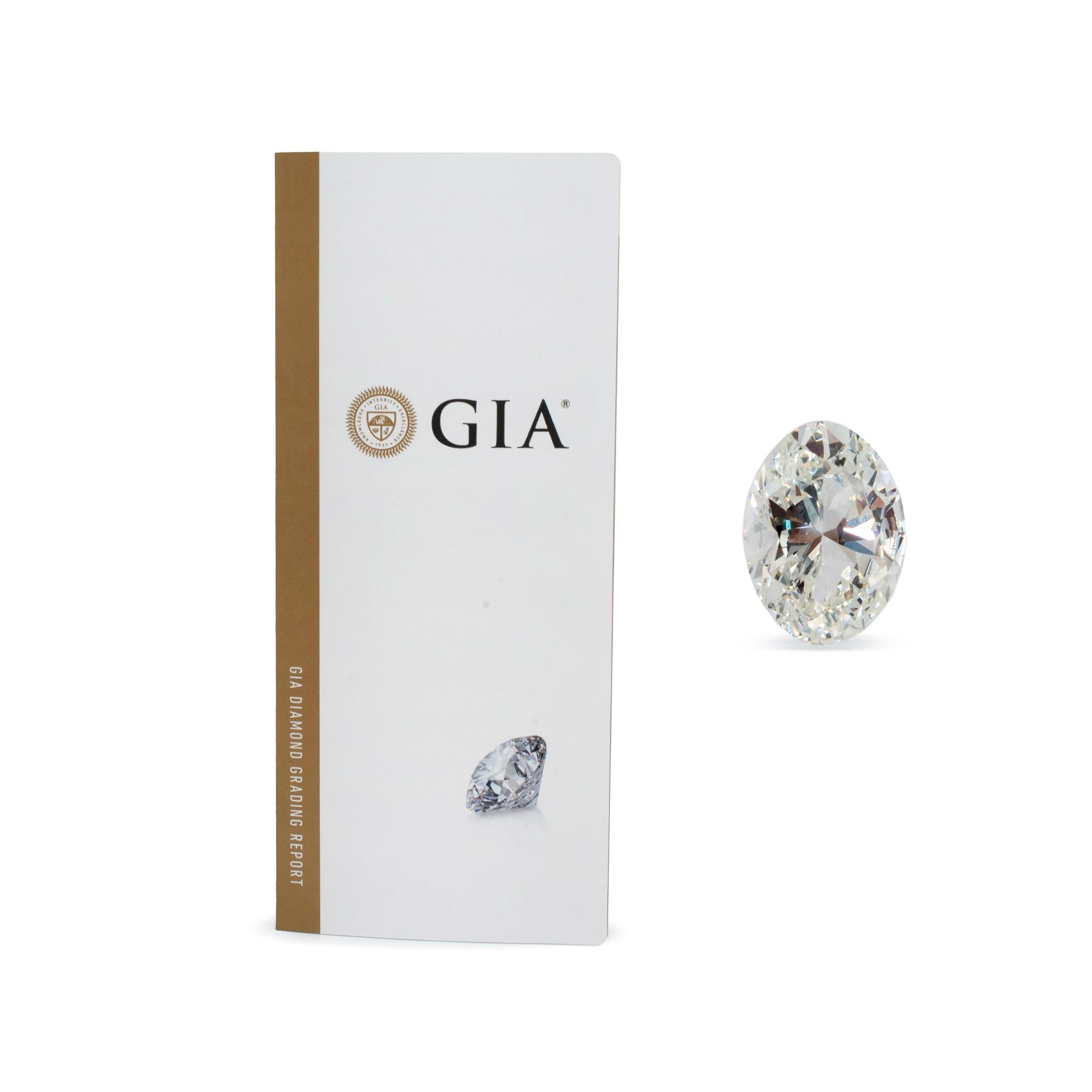 Natürlicher 5,36ct GIA I SI2 Oval Brillantschliff Lose Diamant im Angebot 1