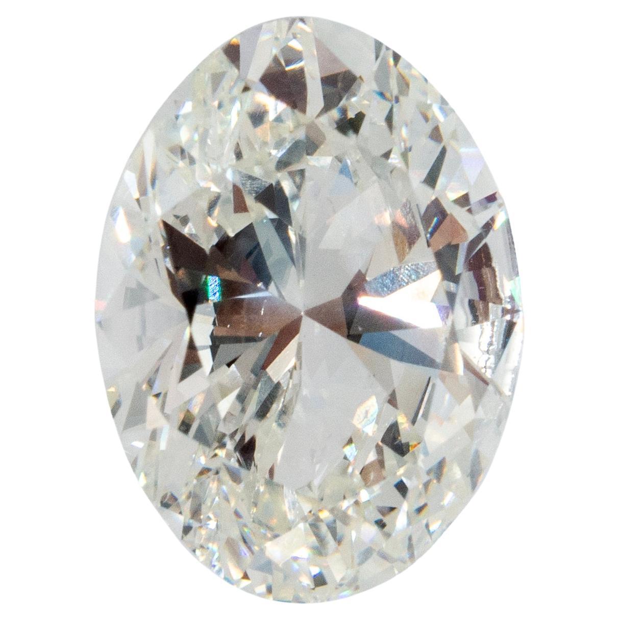 Natürlicher 5,36ct GIA I SI2 Oval Brillantschliff Lose Diamant im Angebot