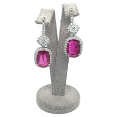 Bague en platine avec rubis naturel de 5,40 carats