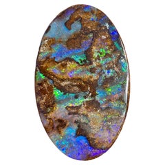 Natural 56.64 Ct Australian matrix boulder opal mined by Sue Cooper