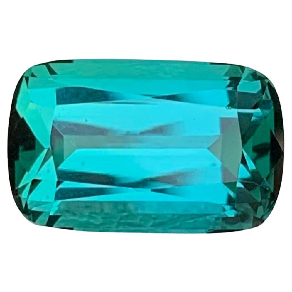 Gema natural de turmalina laguna facetada de 5,70 quilates en forma de cojín para anillo