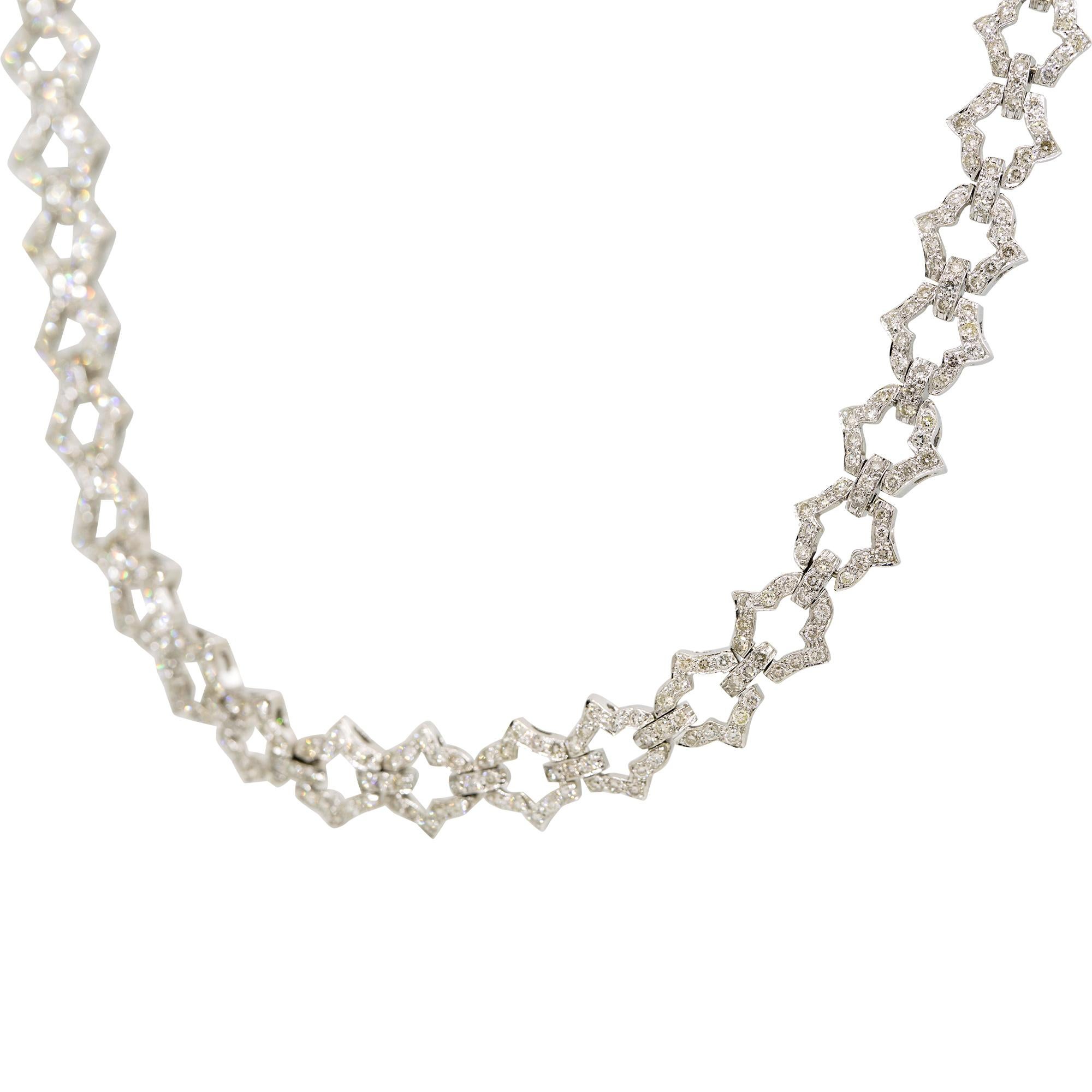 Taglio rotondo Nature 6,24 carati, diamante rotondo taglio Brilliante 18 carati, collana A Link In stock in vendita