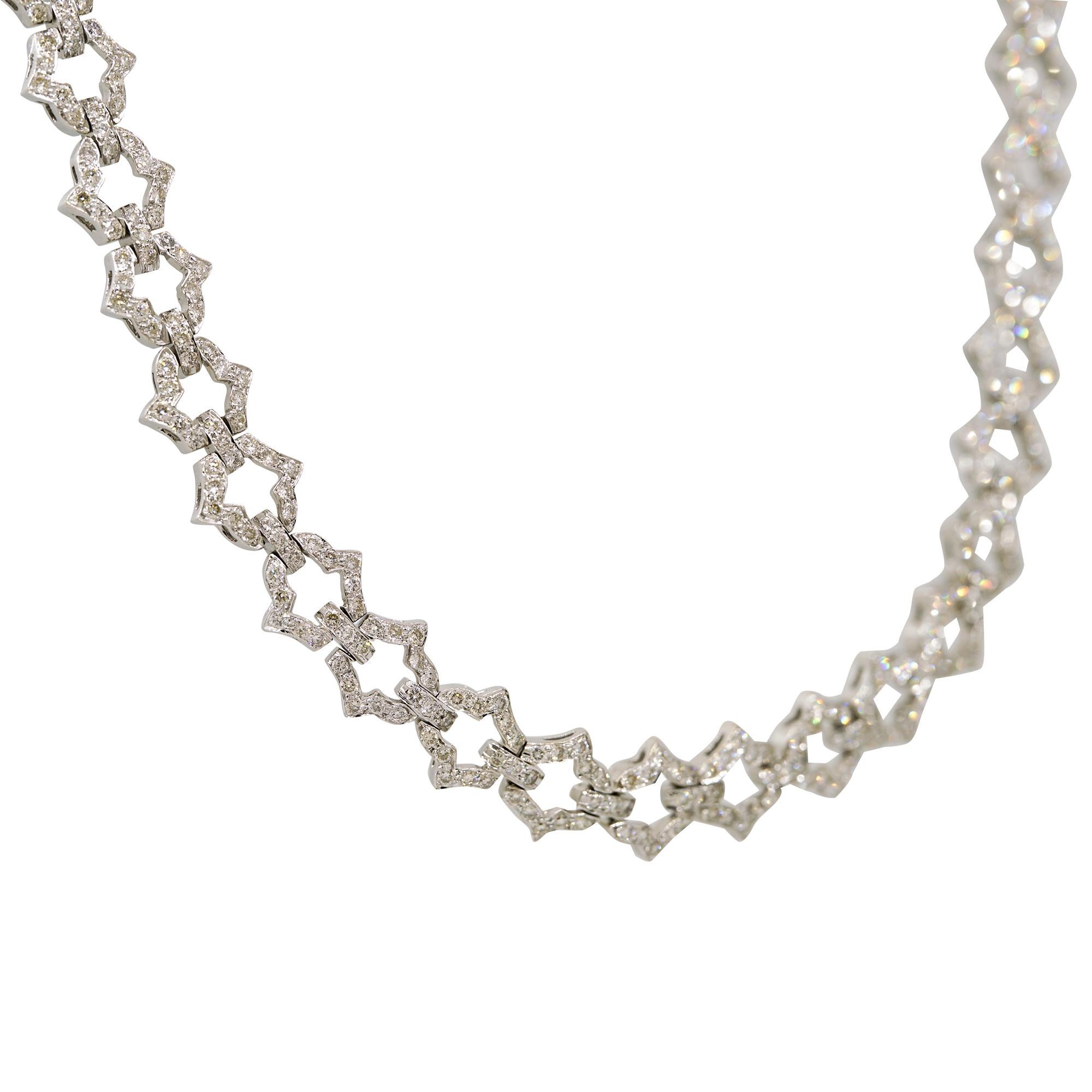 Nature 6,24 carati, diamante rotondo taglio Brilliante 18 carati, collana A Link In stock In condizioni ottime in vendita a Boca Raton, FL