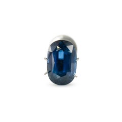 Natural 6.77ct Agl Oval Shape Cut Blue Loose Sapphire