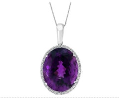 18K Yellow Gold Diamond Pendant Necklace, 3 Carats, India, New
