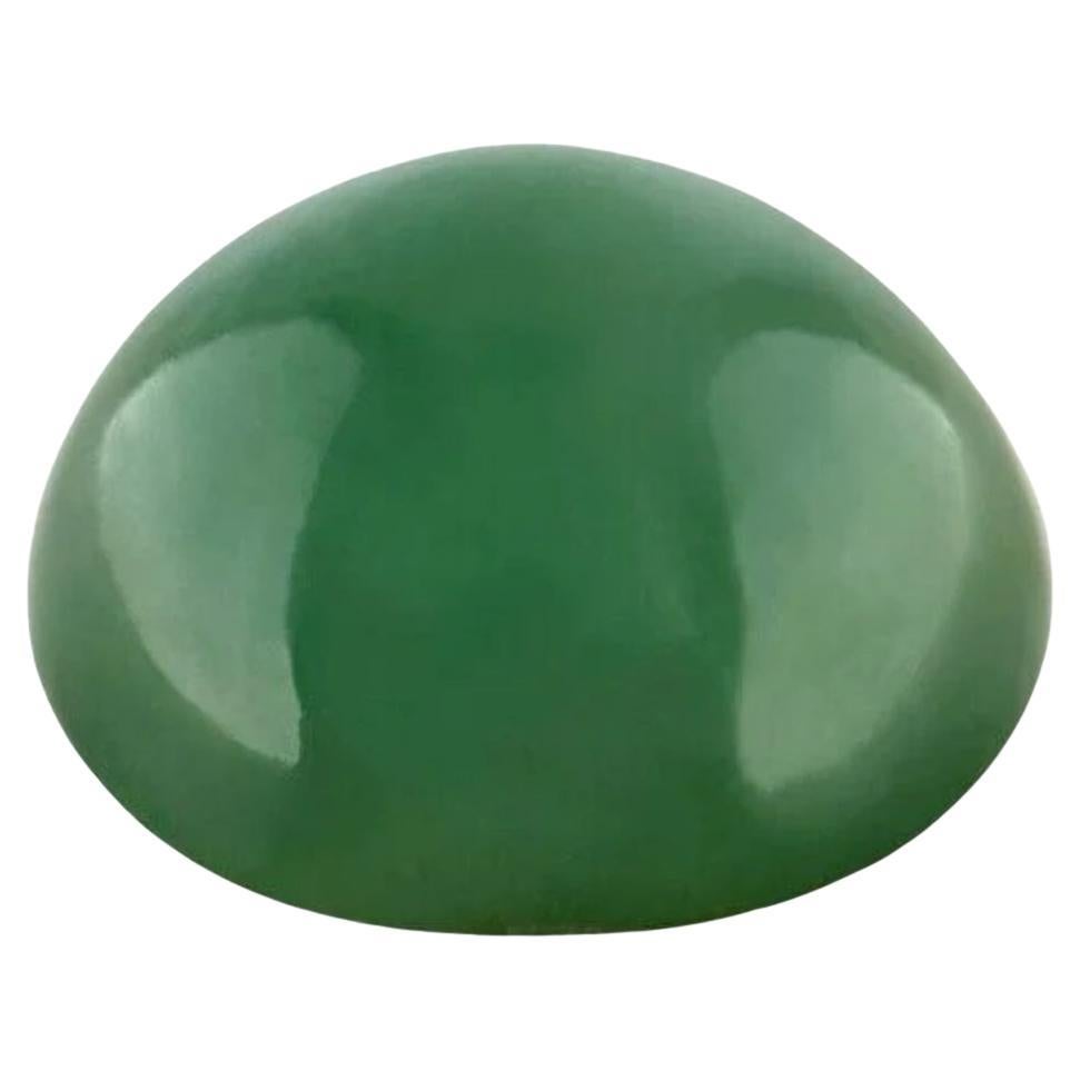 Nature 6,81ct GIA certificato Greene & Greene profondo di giada di grado 'a' Gemma ovale cabochon