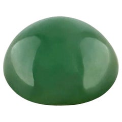 Nature 6,81ct GIA certificato Greene & Greene profondo di giada di grado 'a' Gemma ovale cabochon