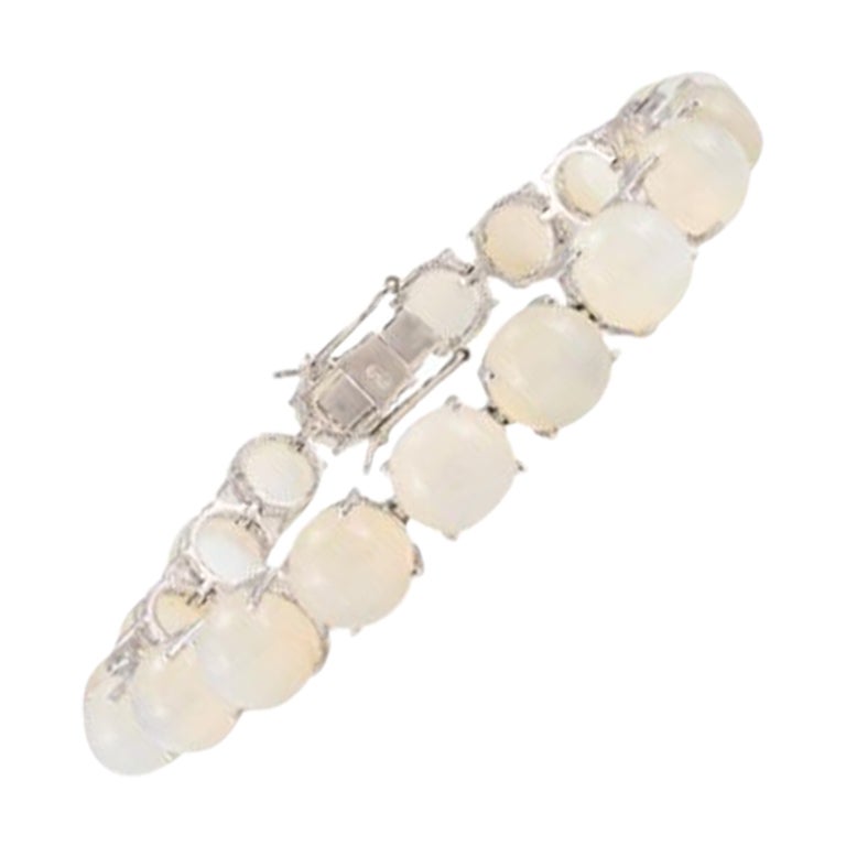 Pulsera de tenis de ojo de tigre natural de 71,45 quilates en plata de ley para regalo de mamá en venta