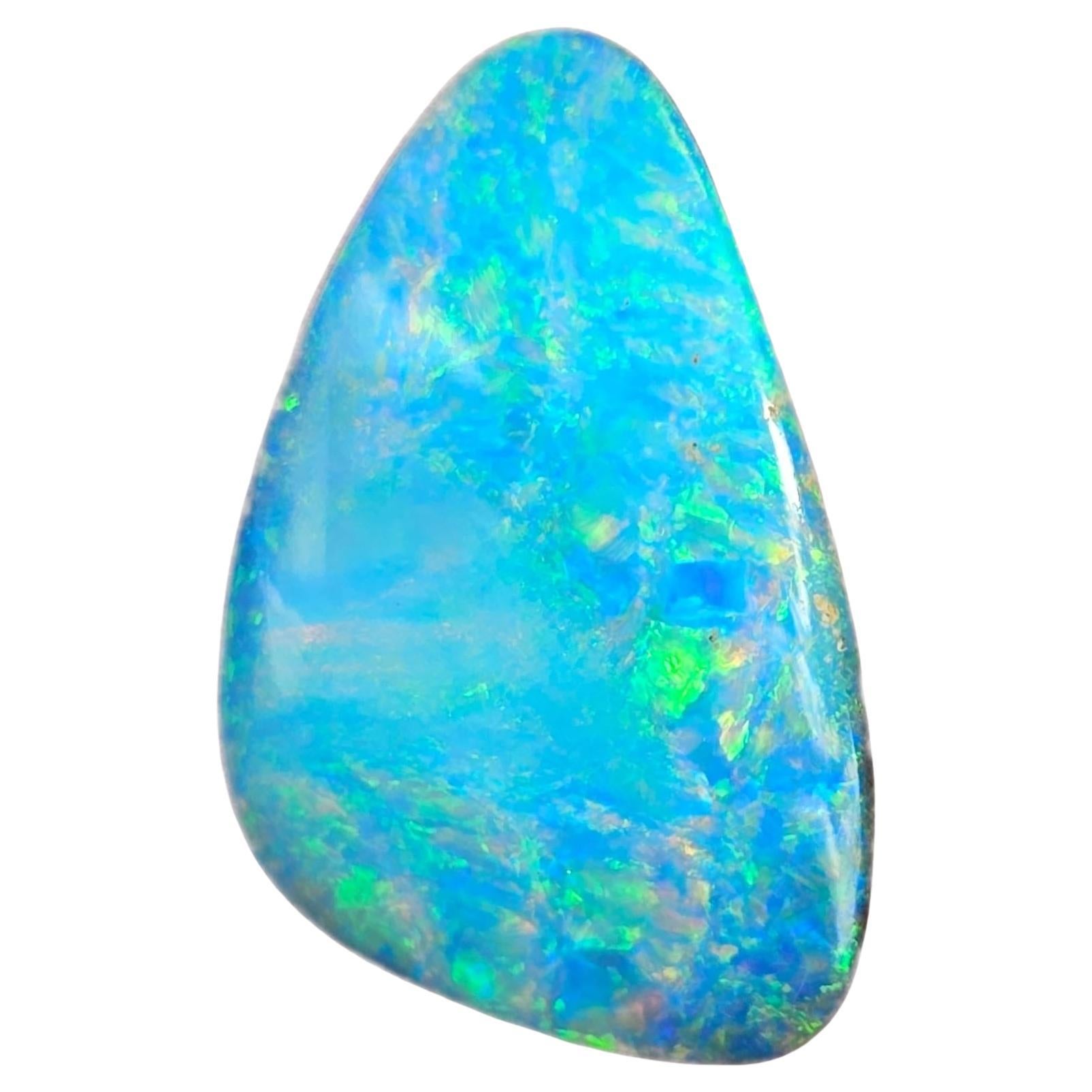 Natural 7.66 Ct Australian green and pink boulder opal mined by Sue Cooper For Sale