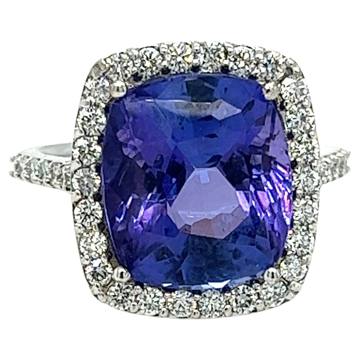 Natural 3.39 carat Sapphire Diamond Gemstone Ring For Sale at 1stDibs