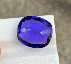 Natural AAA Tanzanite Gemstone Fancy Cushion Shape For Making Jewelry 21.46 CTs