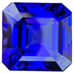 Nature AAA Tanzanite pierres en vrac Asscher Shape For Making Jewelry 20.50 CTs