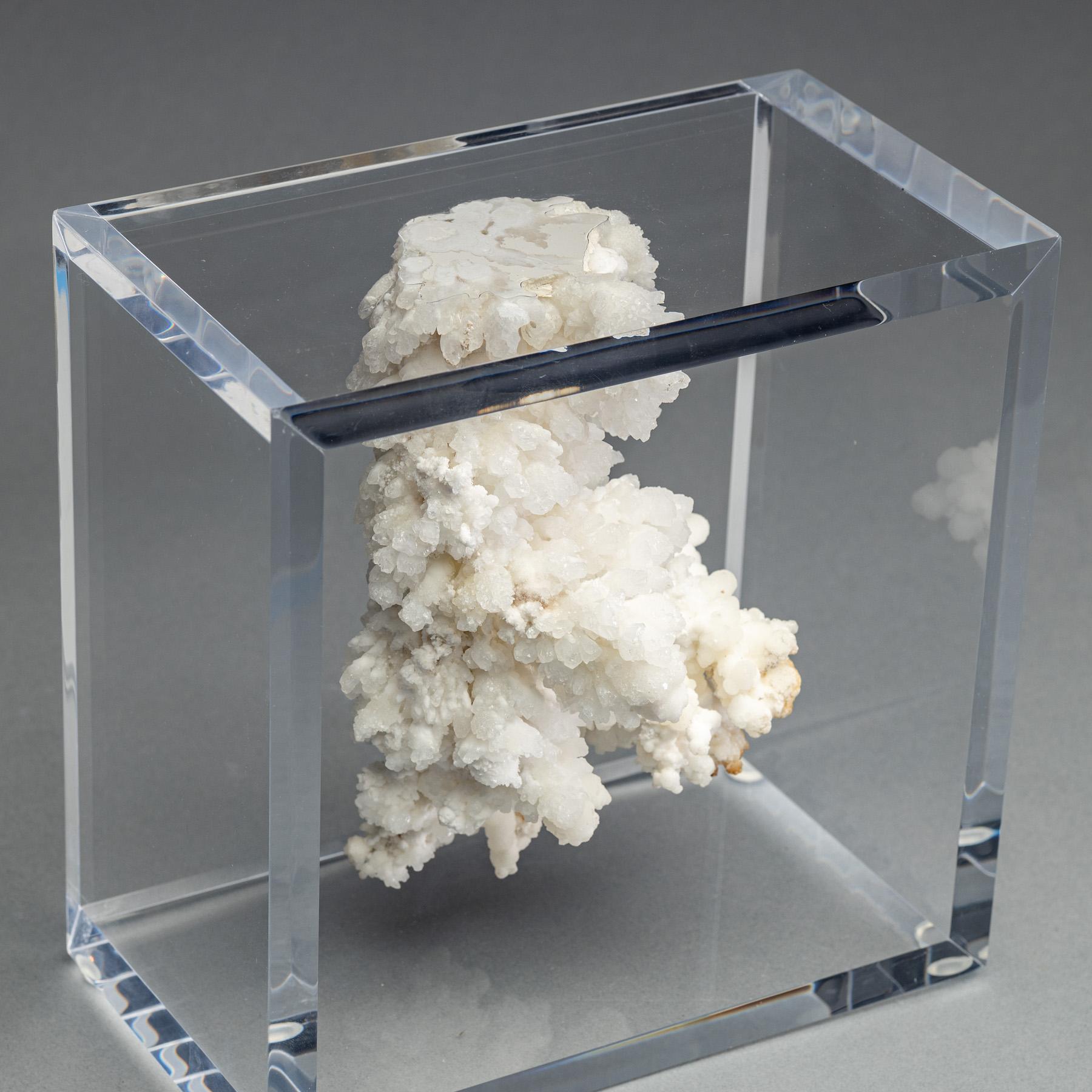 Contemporary Natural Agaronite Specimen from Morocco mounted in original design acrylic base