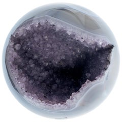 Natural Agate Geode Druze Amethyst Minerals Crystal Healers Meditation Sphere