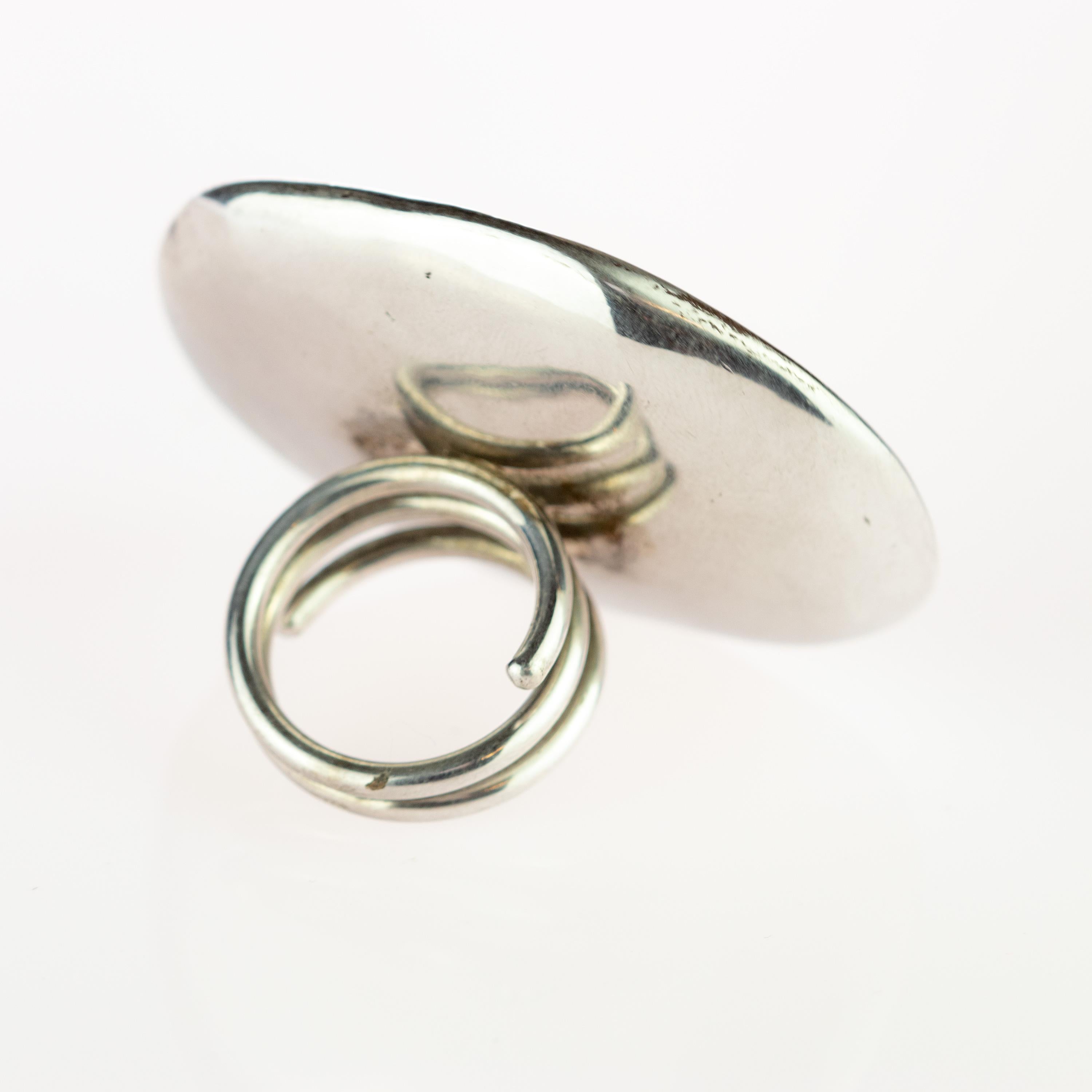 raw agate ring