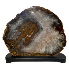 Natural Agate Slab on Stand