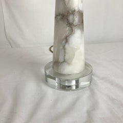Lampade da tavolo contemporanee in alabastro naturale e vetro – Pezzi unici