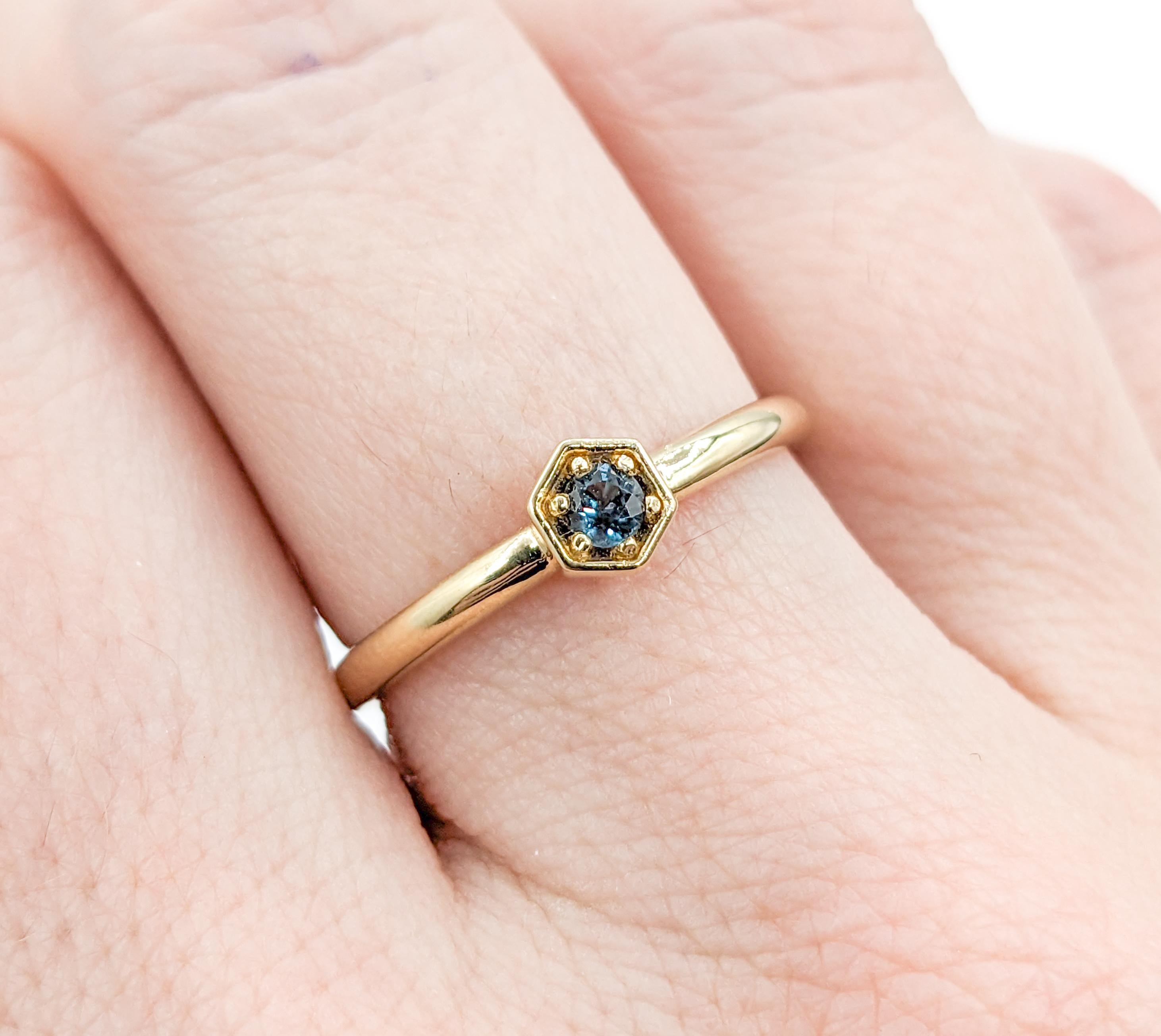 Natürlicher Alexandrit Ring in Gelbgold Damen