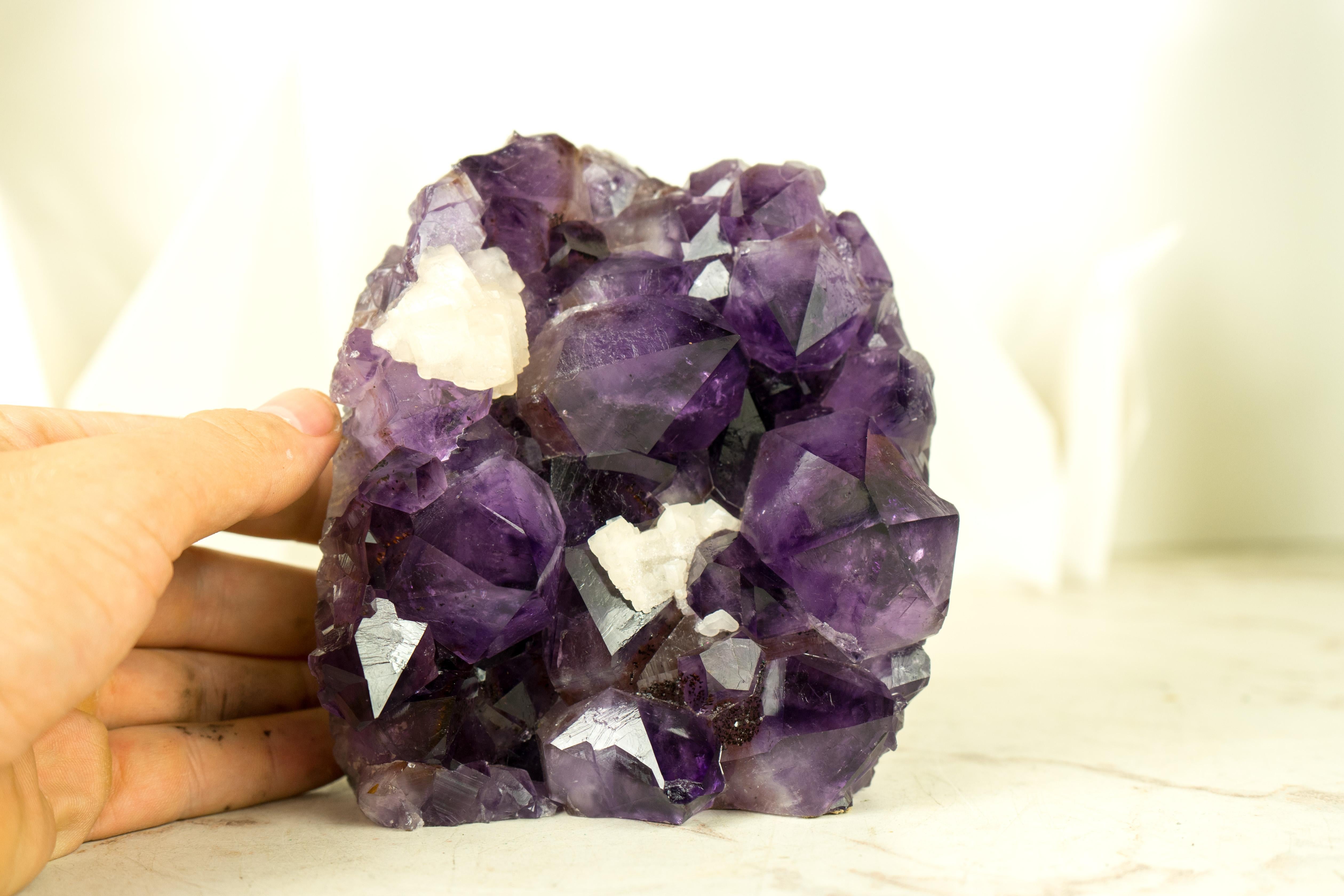 Natural Amethyst Cluster, with Large, AAA, Deep Purple Amethyst Points  For Sale 4