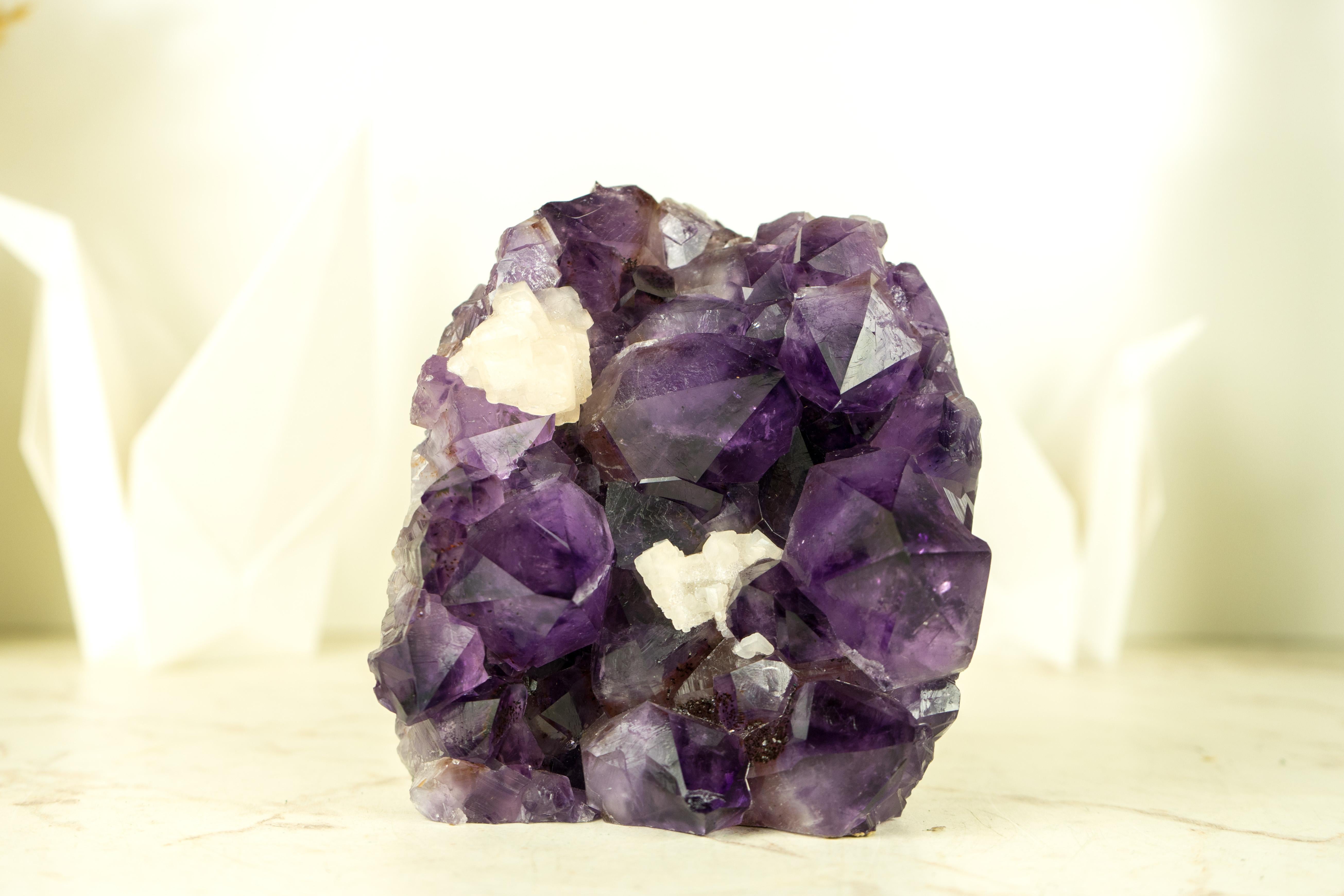 Natural Amethyst Cluster, with Large, AAA, Deep Purple Amethyst Points  For Sale 7