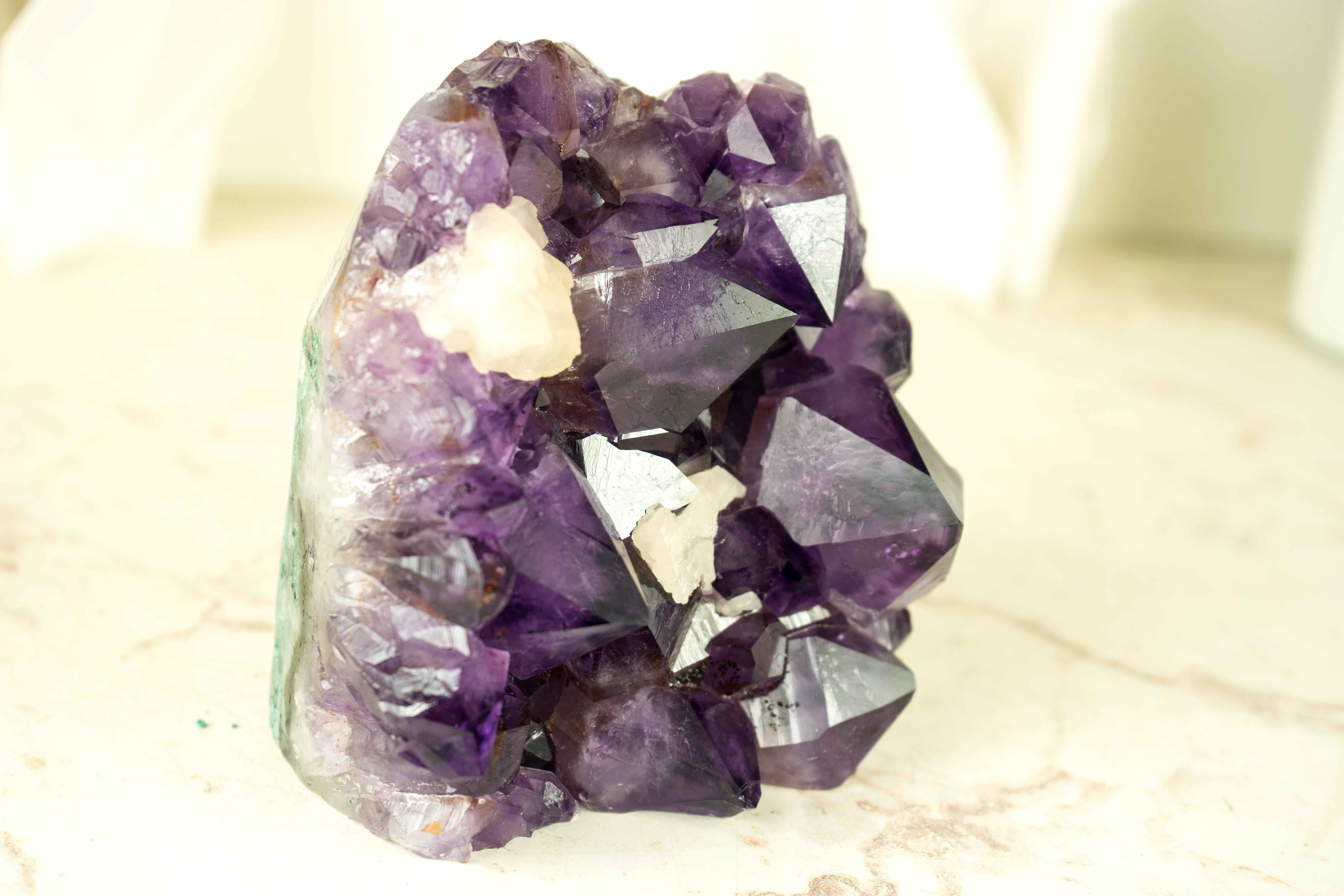 Natural Amethyst Cluster, with Large, AAA, Deep Purple Amethyst Points  For Sale 1