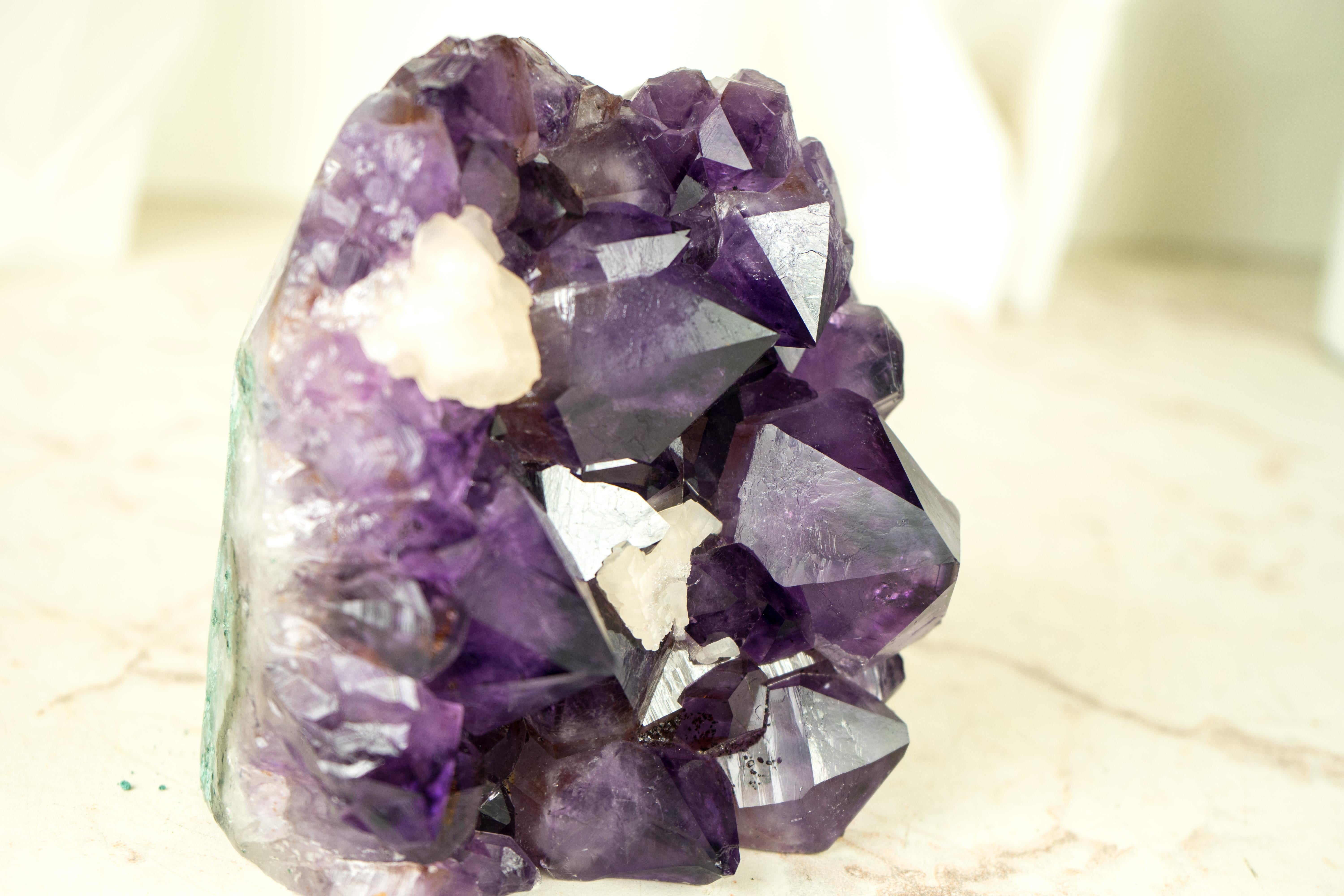 Natural Amethyst Cluster, with Large, AAA, Deep Purple Amethyst Points  For Sale 2