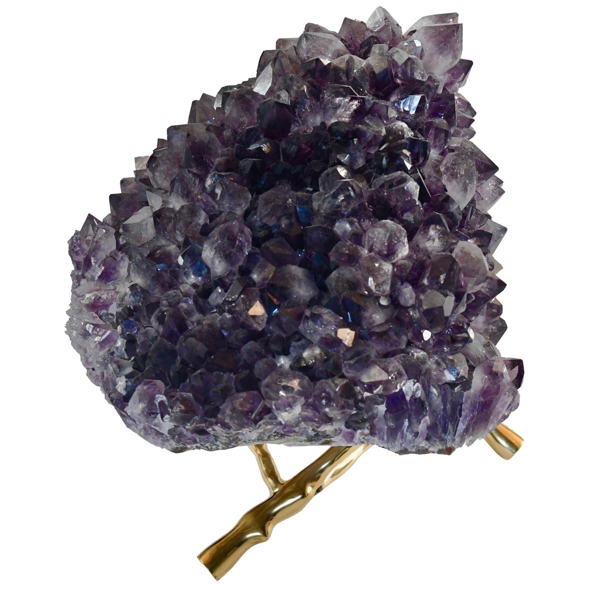 Natural Amethyst Crystal Sculpture For Sale