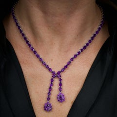 Collier à double goutte en argent sterling 32 carats
