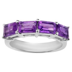 Natural Amethyst Eternity Ring 2.24 Carats