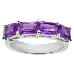 Anillo Eternidad Amatista Natural 2,24 Quilates