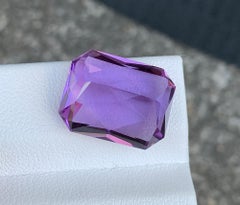 Natural Amethyst Gemstone: 13.96 Carat, Fancy Cut, February Birthstone